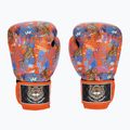 Top King Boxing Wild Tiger fekete/narancssárga bokszkesztyűk