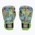 Top King Boxing Wild Tiger fekete/zöld bokszkesztyűk