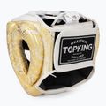 boksz fejvédő Top King Super Star white/gold 3