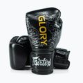 Boxkesztyű Fairtex Glory Kickboxing Competition Training Boxing black/silver 4
