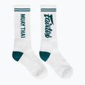 Fairtex "Muay Thai" zokni fehér/zöld