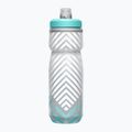 CamelBak Podium Chill 620 ml szürke/ teal csíkos kerékpáros palack 2