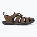 KEEN Clearwater Cnx Leather sötét föld/fekete férfi szandálok 2
