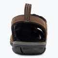 KEEN Clearwater Cnx Leather sötét föld/fekete férfi szandálok 6