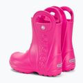 Gyermek gumicsizma Crocs Handle Rain Boot Kids candy pink 3