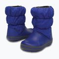 Crocs Winter Puff Kids cerulean blue/light grey gyerek hótaposó 2