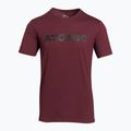 Férfi póló Atomic Alps maroon 2