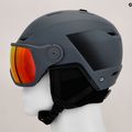 Salomon Pioneer LT Visor S2 síbukósisak ébenfa/piros 11