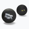 Wilson Staff Ball Double Yellow Dot squash labdák 3 db fekete.