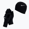Nike Essential Running női sapka + kesztyű szett fekete N1000595-082