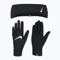 Női pánt + kesztyű készlet Nike Essential Running black/black/silver