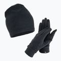 Férfi Nike Fleece sapka + kesztyű szett fekete/fekete/ezüst