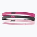 Nike Elasztikus fejpántok 2.0 3 db szikra/gridiron/rózsaszín mázzal