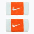 Nike Swoosh dupla széles csuklópánt 2 db gleccserkék/biztonsági narancs/gleccserkék