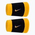 Csuklópántok Nike Swoosh Classic Doublewide Wristbands 2 db black/court purple university gold