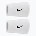 Frottír csuklópántok Nike Swoosh Classic Doublewide Wristbands 2 db white/black