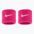 Frottír csuklópántok Nike Swoosh Classic Wristbands 2 db vivid pink/white