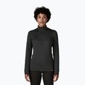Női Patagonia Cap Thermal Weight Weight Zip Neck pulóver fekete