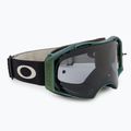 Oakley Airbrake MTB kerékpáros szemüveg fekete zöld színváltás/világosszürke