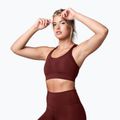 Női edzőmelltartó STRONG ID Active Active Állítható bordó Z1T02685 3