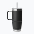 Termoszbögre YETI Rambler Straw 739 ml black 2