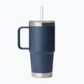 Termoszbögre YETI Rambler Straw 739 ml navy 2