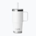 Termoszbögre YETI Rambler Straw 739 ml white
