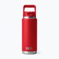 Termosz palack YETI Rambler Straw 769 ml rescue red