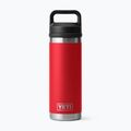 Termosz YETI Rambler Chug 532 ml rescue red