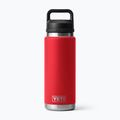 Termosz YETI Rambler Chug 760 ml rescue red
