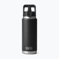 Termosz palack YETI Rambler Straw 769 ml black 3
