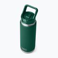 Termosz palack YETI Rambler Straw 769 ml black forest green 4