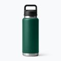 Termosz palack YETI Rambler Chug 1064 ml black forest green 2