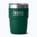 Termosz YETI Rambler Stackable 237 ml black forest green