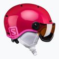 Salomon Grom Visor S2 gyermek síbukósisak rózsaszín L39916200 4