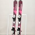 Gyermek lesiklás-síléc Salomon Lux Jr S + C5 bordeau/rózsaszín 12