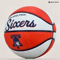 Mini kosárlabda Wilson NBA csapat Retro Mini Philadelphia 76ers piros WTB3200XBPHI 5