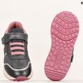 Geox Fastics gyermekcipő szürke/öreg rózsa 15