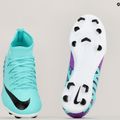 Gyermek focicipő Nike Jr Mercurial Superfly 9 Club FG/MG hyper turquoise/black/ white/fuchsia dream 8