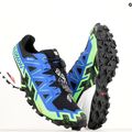 Férfi futócipő Salomon Spikecross 6 GTX fekete/surf the web/zöld gekkó 17