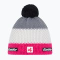 Gyerek téli sapka Eisbar Stan Pompon SA pink melange/white/grey melange