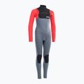 Gyerek úszóruha ION Capture 5/4 Front Zip steel blue/red
