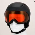 Női síbukósisak Giro Aria Spherical matt fekete / élénk koffer 9