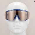 Kerékpáros szemüveg POC Devour opal blue translucent/clarity trail silver 8