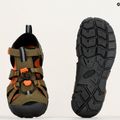 Junior szandál KEEN Seacamp II CNX dark olive/gold flame 9
