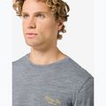 Férfi hosszú ujjú póló super.natural Apres Ski cashmere grey melange/various 4