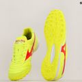 Mizuno Morelia Sala Elite TF biztonsági sárga/tüzes korall 2/galaxy ezüst férfi futballcipő 11