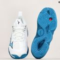 Férfi röplabda cipő Mizuno Wave Momentum 3 fehér/tengerészkék/ezüst 10