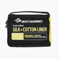 Sea to Summit Selyem/pamut Traveller párnás hálózsákbetéttel zöld ASLKCTNYHAGN