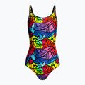 Női egyrészes fürdőruha Funkita Gyémánt hátú káposztafoltos fürdőruha FS11L7139408